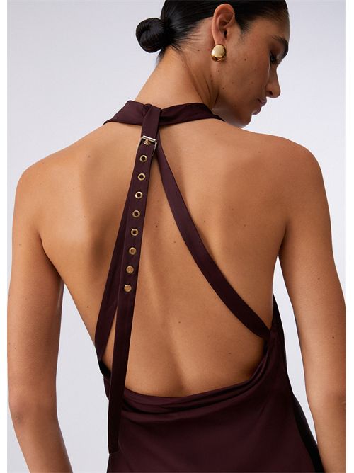 Abito lungo in raso LIU JO | CA6174T522A/P9646